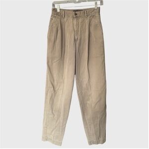 GAP Womens Olive Green Khaki‎ High Rise Pleated Trousers Size 4 Academia Preppy